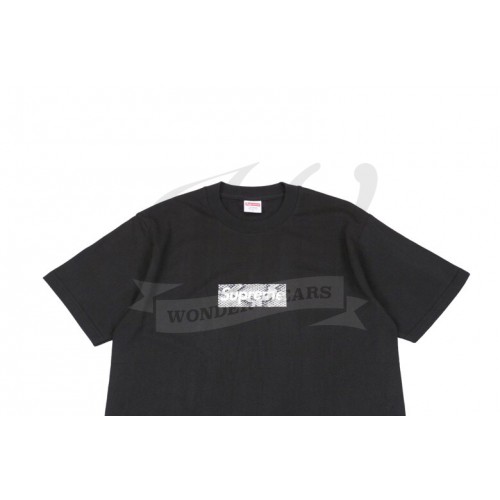 supreme box logo shirt black
