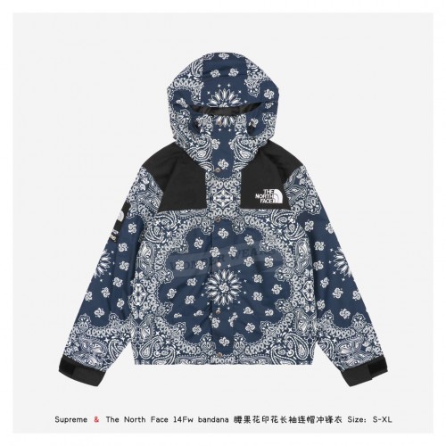 supreme north face blue bandana