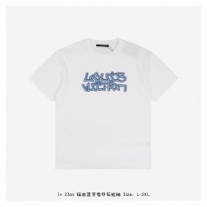 1V Blue Signature Print T-shirt