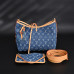 1V Carryall Monogram Denim Shoulder Bag Tote Bag