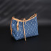 1V Carryall Monogram Denim Shoulder Bag Tote Bag