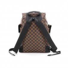 1V Christopher Backpack MM Damier Brown Canvas