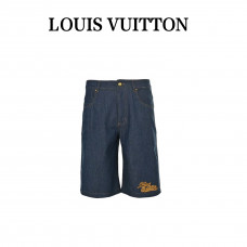 1V Cotton Chambray Shorts