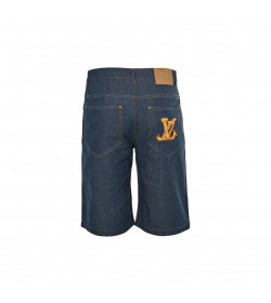 1V Cotton Chambray Shorts