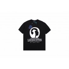 1V Cotton Intarsia Crewneck T-shirt