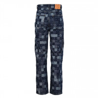 1V Damier Denim Skate Pants