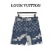 1V Damier Denim Shorts
