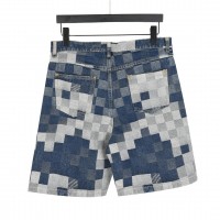 1V Damier Denim Shorts