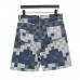 1V Damier Denim Shorts