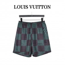 1V Damier Silk Shorts