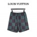 1V Damier Silk Shorts