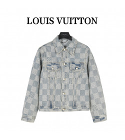 1V Damier Classic Denim Jacket