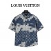 1V Damier Denim Short Sleeved Shirt