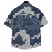 1V Damier Denim Short Sleeved Shirt