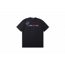 1V Embroidered Colorful Logo T-shirt