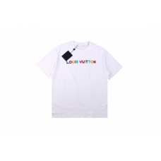 1V Embroidered Colorful Logo T-shirt