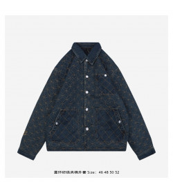 1V Embroidered Denim Blouson