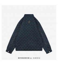 1V Embroidered Denim Blouson
