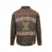 1V Embellished Leather Trucker Jacket