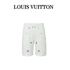 1V Embroidered Signature Shorts