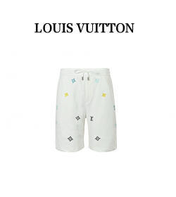 1V Embroidered Signature Shorts