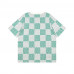1V Green/White Damier Cotton T-Shirt