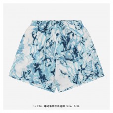 1V Graphic Cotton Shorts