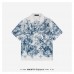 1V Graphic Short-sleeved Cotton Shirt