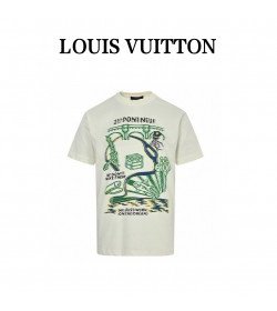 1V Intarsia Graphic Cotton T-Shirt