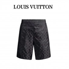 1V Jacquard Silk Shorts