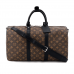 1V Keepall Bandouliere Monogram Macassar Brown/Black - High Quality