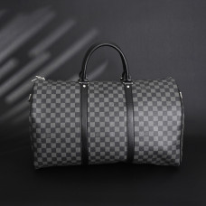 1V Keepall Bandoulière Damier Graphite Canvas