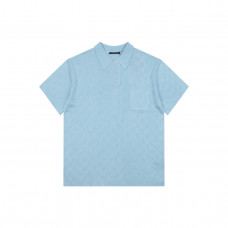 1V Knitted Jacquard Polo Shirt