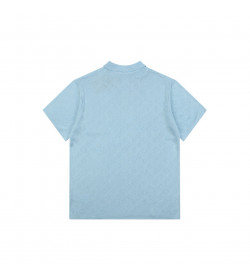 1V Knitted Jacquard Polo Shirt