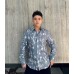 1V Leaf Printed Silk Shirt