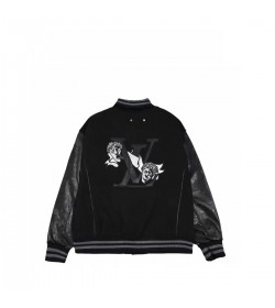 1V Leather Varsity Jacket