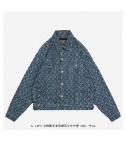 1V Monogram Bear Denim Jacket