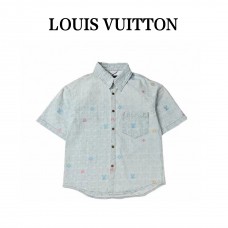 1V Monogram Denim Overshirt