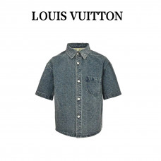 1V Monogram Denim Shirt