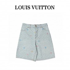 1V Monogram Denim Shorts