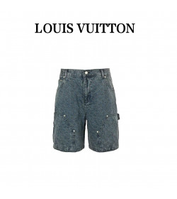 1V Monogram Denim Shorts