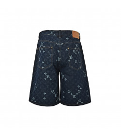 1V Monogram Denim Shorts