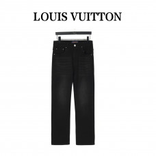 1V Monogram Embroidered Jeans