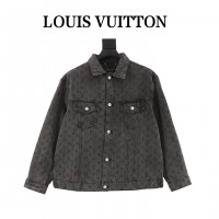 1V Monogram Jacquard Denim Jacket