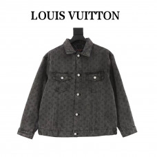 1V Monogram Jacquard Denim Jacket