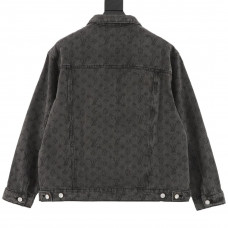 1V Monogram Jacquard Denim Jacket