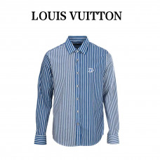1V Monogram Patchwork Striped Shirt