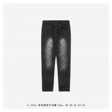 1V Monogram Washed Jeans