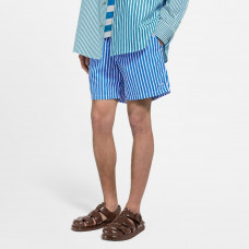 1V Monogram Striped Swim Shorts