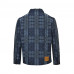 Buy 1V Monogram Tartan Denim Overshirt 1V Monogram Tartan Denim Overshirt